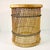 Mid-Century Boho Chic Coastal Spun Twisted Wicker Side Table For Sale - Image 6 of 9