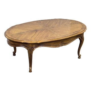 Thomasville French Country Oval Coffee Table For Sale