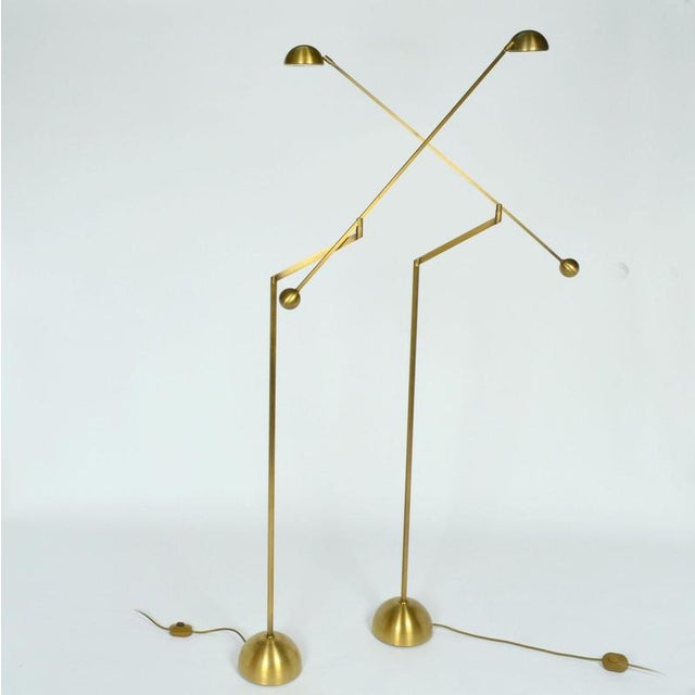 Chrome Counter Balance Floor Lamp, 1970s For Sale - Image 3 of 16