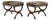 Curule Form Stools / Benches in Leopard Velvet, Circa 1955, Italy For Sale