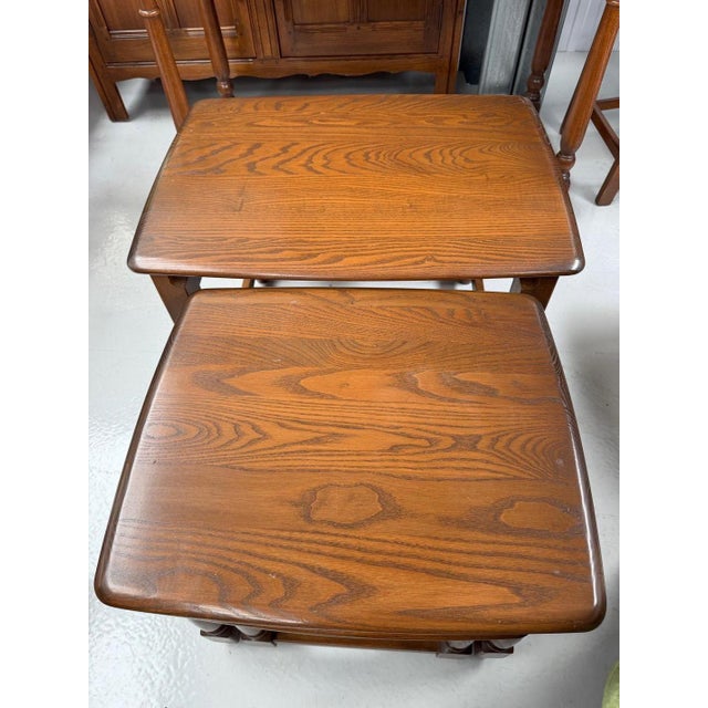 Golden Dawn Nesting Tables by Lucian Ercolani for Ercol, 1960s, Set of 3, in Very Good conditions. Designed 1960 to 1969 I...