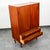 1960s Mid Century Danish Cabinet Highboy Solid Teak Denmark Drawer Sliding Doors Shelf For Sale - Image 5 of 12
