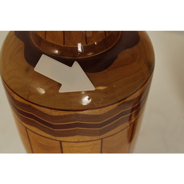 Philip M. Jacoby Set of Three Handcrafted Wood Vases For Sale - Image 18 of 18