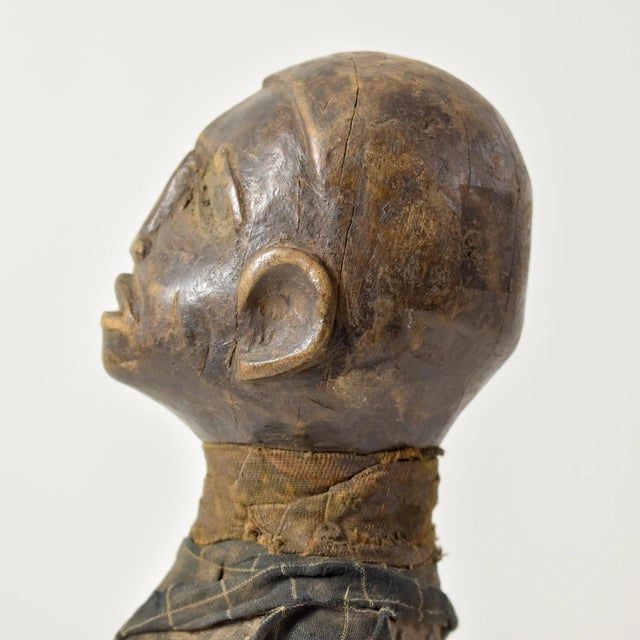 Early 20th Century Pere Miniature Mummy Wood Figure 12 Inch Tanzania For Sale - Image 9 of 15