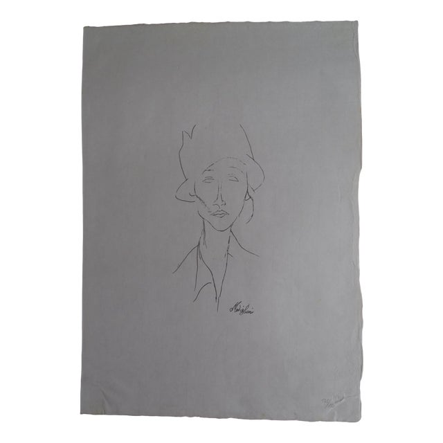 Amedeo Modigliani, Portrait of Lady, Lithograph For Sale