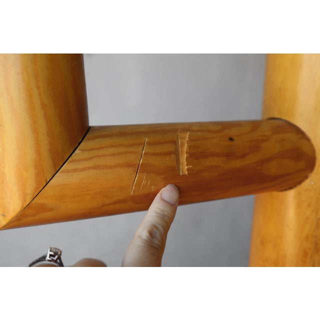 Vintage Solid Pine Wood Sculpture Coat Rack For Sale In Las Vegas - Image 6 of 7
