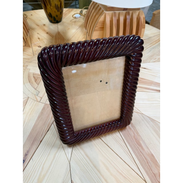 Burgundy Picture Frame Signed Antonio Scarpa For Sale - Image 4 of 6