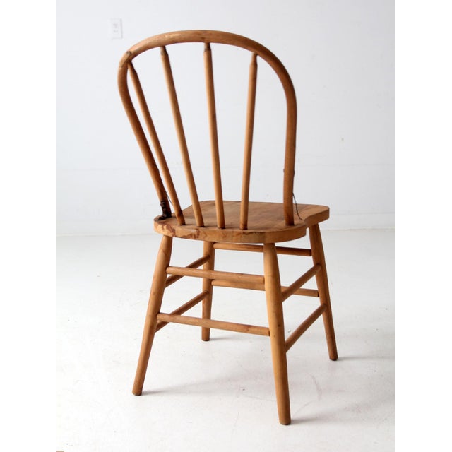 Antique Bow Back Windsor Farmhouse Chair For Sale - Image 13 of 16