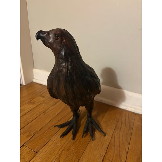 Early 20th Century European Leather Hawk For Sale - Image 4 of 8