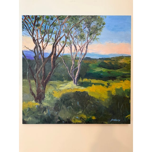 Green Spring in the Hollow, Original Oil Painting by Julia Lawing For Sale - Image 8 of 10