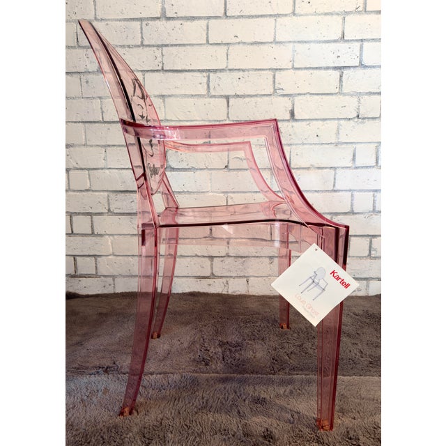 Kartell Louis Ghost Chair Barbie Edition Pink Transparent Philippe Starck Designer Rare For Sale In Los Angeles - Image 6 of 12
