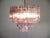 Italian Pink Glass Tube Chandeliers, 1970s, Set of 2 For Sale - Image 3 of 16
