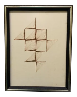 1980s Original Suprematist Lines & Shapes