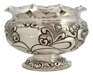 Sheffield Silverplate Hand Repousse Bowl