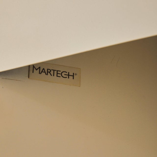Danish "Slack I" Ivory Metal Floor Lamp by Mart Van Schijndel for Martech, 1979 For Sale - Image 10 of 11