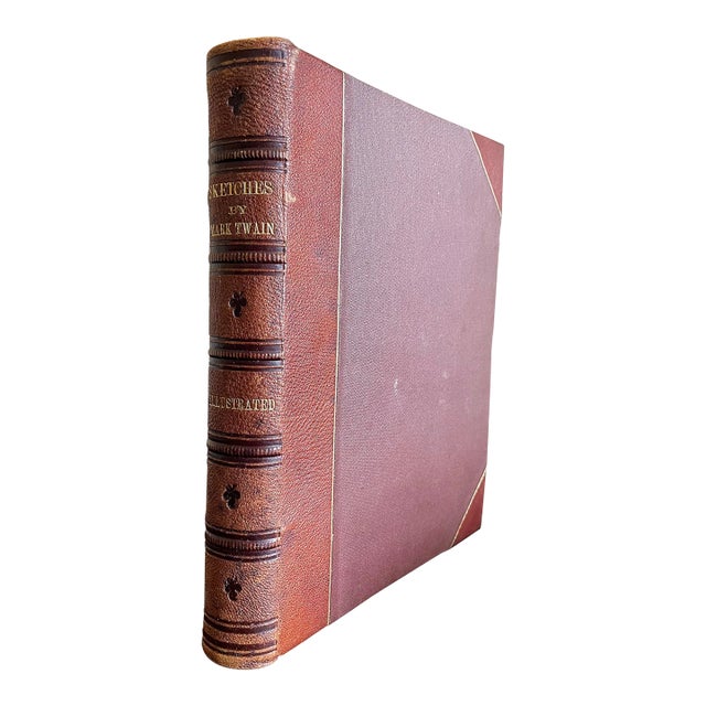 Leather Bound First Edition by Mark Twain - Sketches, New and Old, 1875 For Sale