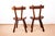 Brutalist Elm Chairs in the style of Jean Touret, 1950s, Set of 2 For Sale - Image 10 of 13