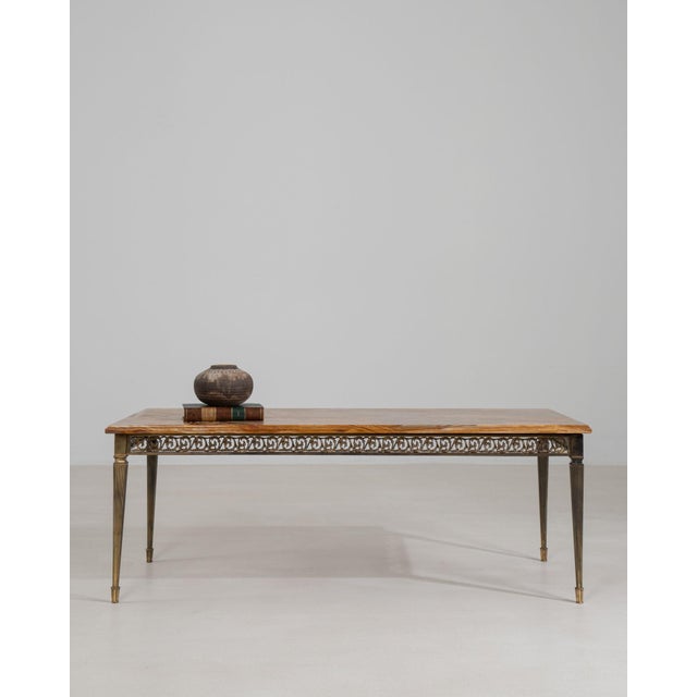 19th Century France Louis XVI Brown Wood Coffee Table For Sale In Greensboro - Image 6 of 11