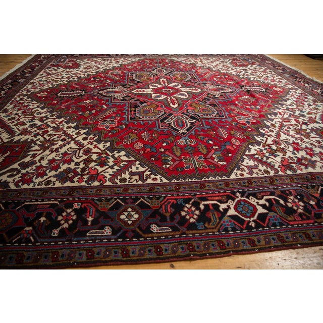 Vintage Mehrivan Square Carpet - 11'3" x 11'10" For Sale In New York - Image 6 of 10