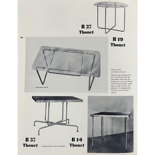 Vintage Bauhaus Tubular Steel Table by Marcel Breuer for Robert Slezak, CZK, 1930 For Sale - Image 14 of 17