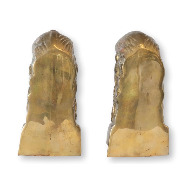 Vintage Brass Eagle Bookends, Pair For Sale - Image 4 of 6
