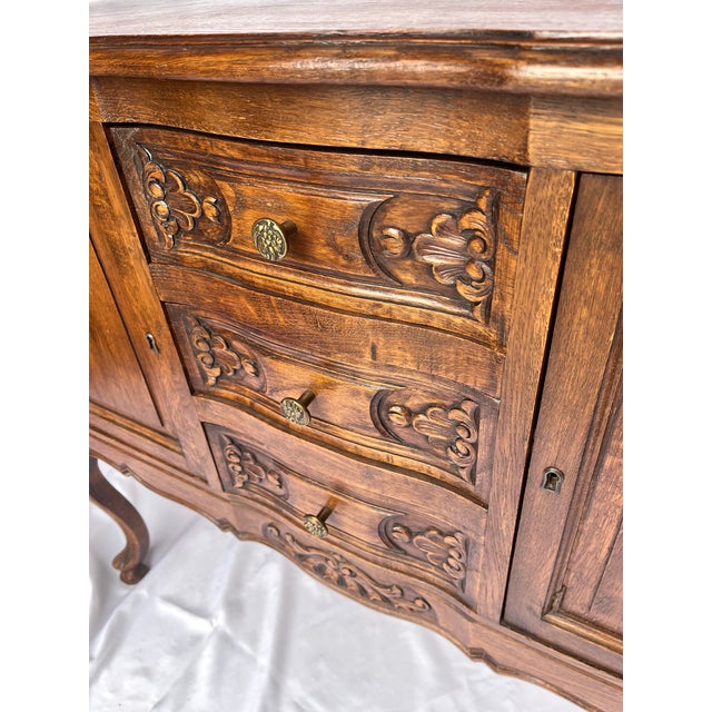 Antique Late 1800s French Oak Sideboard/Buffet For Sale - Image 15 of 17