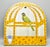 Light Yellow Trompe l'Oeil Delft Polychrome Tile Hanging Birdcage Wall Plaque For Sale - Image 8 of 11