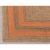 Textile Orange Border Rectangle Jute Handmade Rug 8'x10' Ft. For Sale - Image 7 of 13
