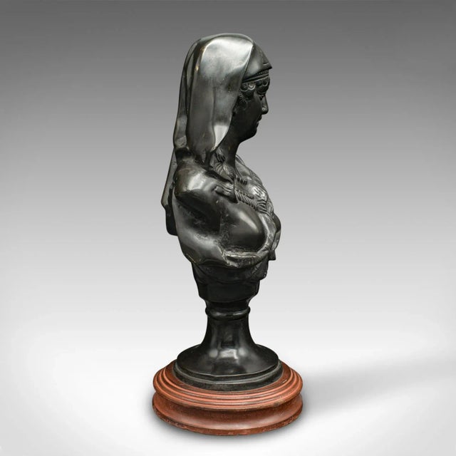 1900's Antique Portrait Bust For Sale - Image 4 of 10