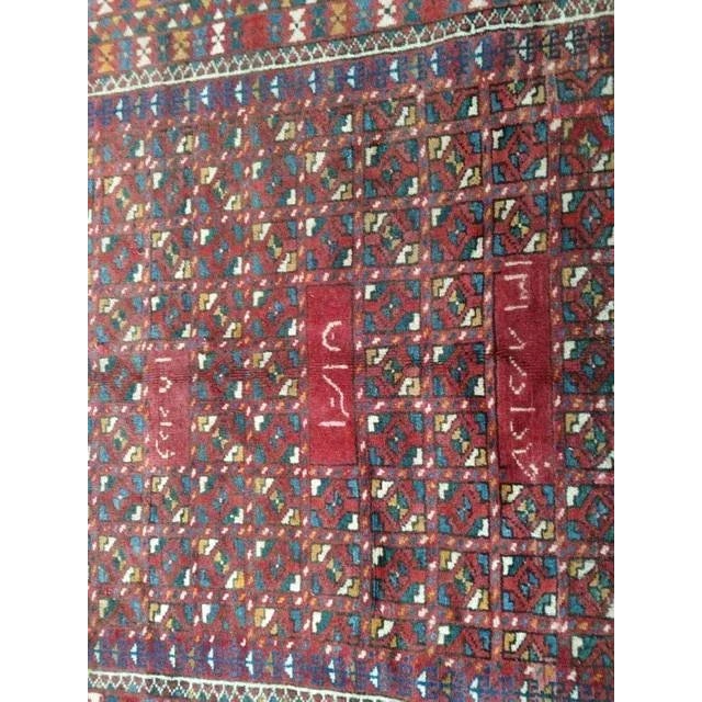 Textile 1950s Vintage Signed Bakhtiar Rug - 6′4″ × 15′3″ For Sale - Image 7 of 10