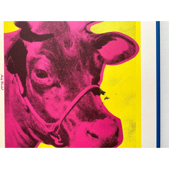 Andy Warhol Estate Vintage 1989 First Edition Lithograph Print Framed Pop Art Poster " Two Colored Cows " 1971, 1966 For Sale - Image 10 of 12