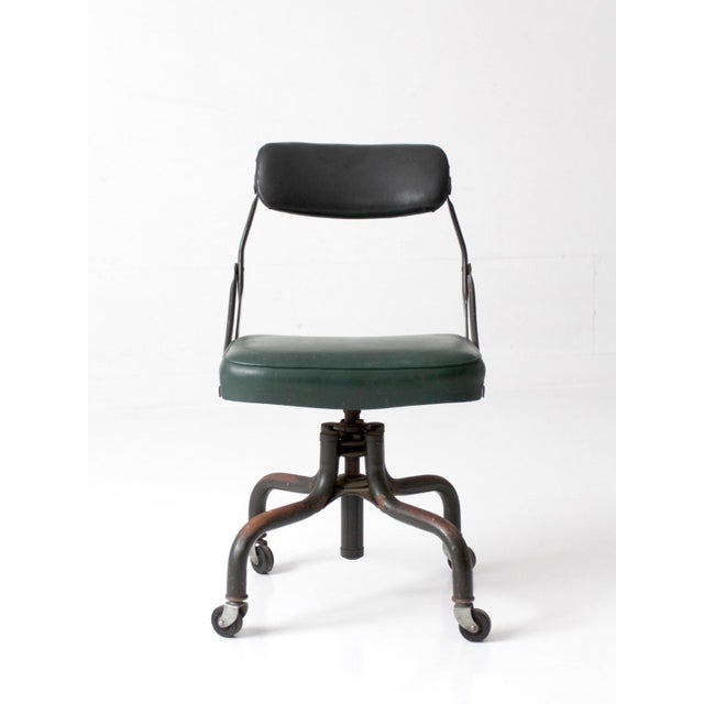 Vintage Industrial DoMore Swivel Office Chair For Sale - Image 9 of 14