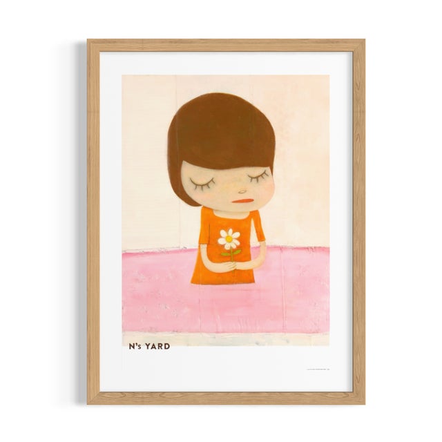 Yoshitomo Nara 奈良美智 In the Pink Water Poster Accompanied by a Certificate of Authenticity Dimension: 20.3 x 14.3 in | 51.5...