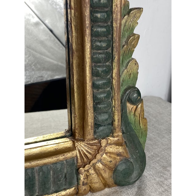 Wood Carved Wooden Mirror, 1970s For Sale - Image 7 of 18