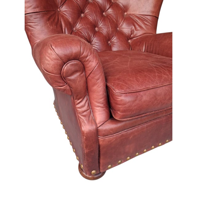 Wine A Statement Piece for Your Living Space: The Ralph Lauren Style Writer’s Chair For Sale - Image 8 of 12