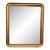 19th Century Gold Rounded Corner Mirror For Sale