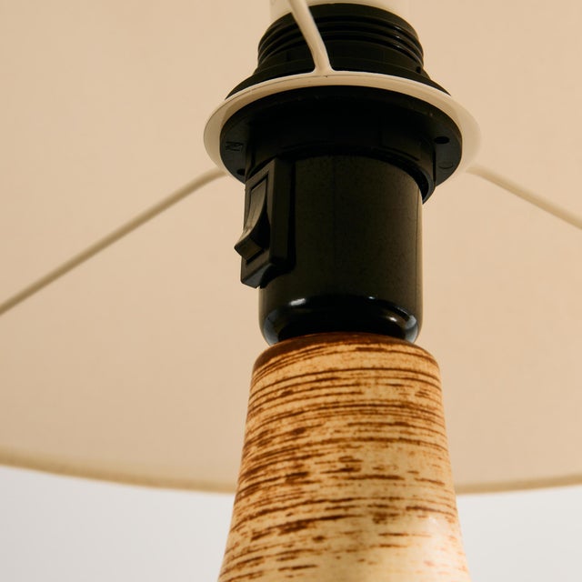 Model 3077-3 Ceramic Table Lamp by Noomi Backhausen and Arne Finne Nielsen for Søholm, 1960s For Sale - Image 11 of 13