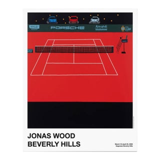 Jonas Wood Porsche Tennis Grand Prix Poster For Sale