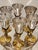 Art Deco Vintage Elegant Heavy Silver-Plate and Brass Sculpted Bird Cordial/Shot Goblets, Set of 10 For Sale - Image 3 of 6