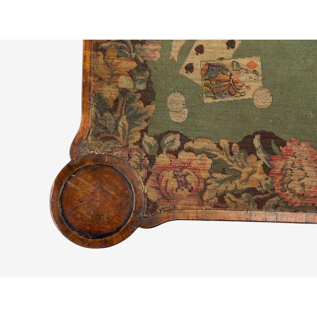 Georgian, Card or Game Tables, a Pair, Tapestry, Mahogany, 18th Century For Sale - Image 11 of 18