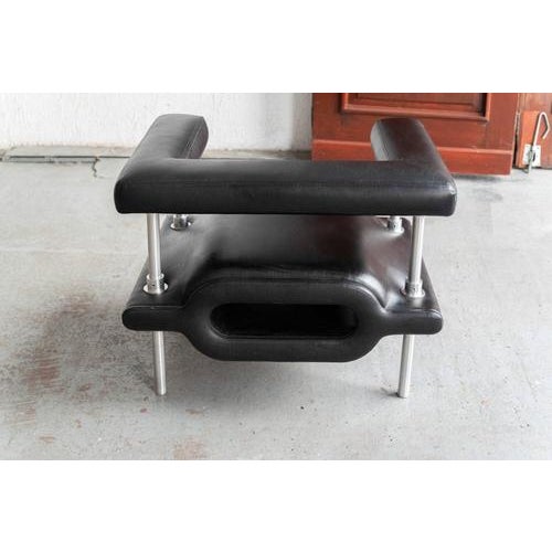 Black Magazine Easy Chair by Michael Young For Sale - Image 8 of 18