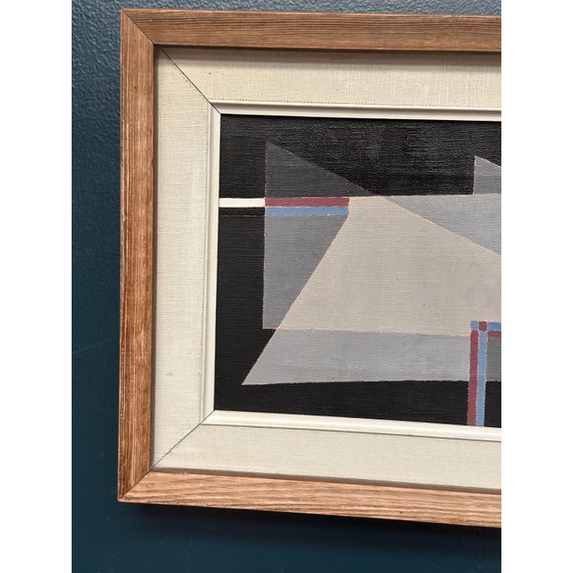 Lars. Gideon, Abstract Composition, 1960s, Oil on Canvas, Framed For Sale - Image 11 of 18