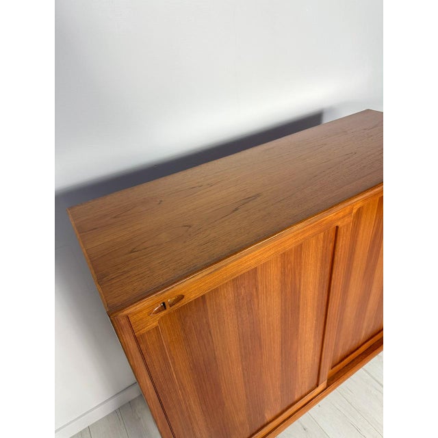 Mid-Century Minimalistic Teak Cabinet by H. W. Klein for Bramin, Denmark, 1960s For Sale - Image 9 of 13