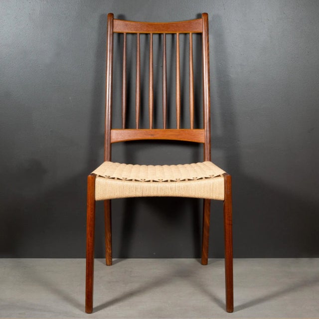 Mid-Century Arne Hovmand-Olsen for Mogens Kold Danish Dining Chairs C.1960-1970 For Sale - Image 10 of 12