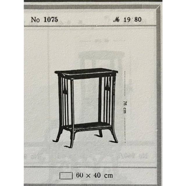 Brown Art Nouveau Table from Jacob & Josef Kohn For Sale - Image 8 of 9