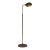 Vintage Brass Clamshell Floor Lamp, in the Style of Frederick Cooper, C. 1970s For Sale