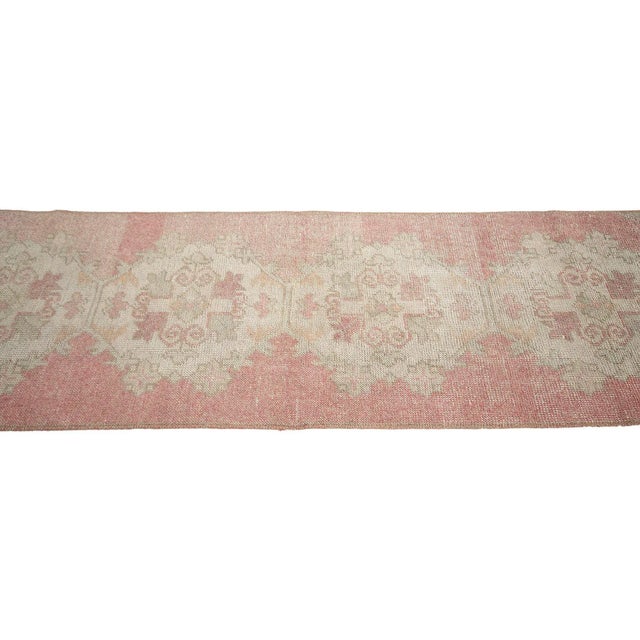 Vintage Washed Out Turkish Runner Rug For Sale - Image 4 of 7