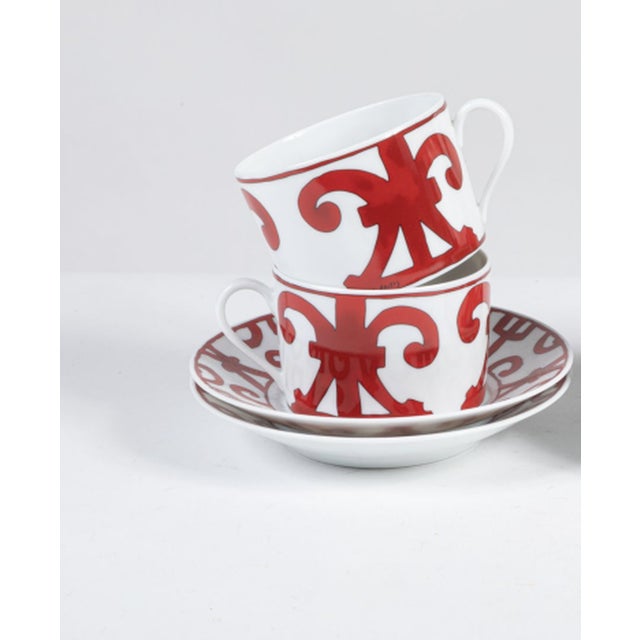Hermès Vintage Guadalquivir Porcelain Set from Hermès, 2010s, Set of 10 For Sale - Image 4 of 9