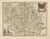 Antique Map of Bourbonnais, Moulins and Vichy from Blaeu, France, 1642 For Sale