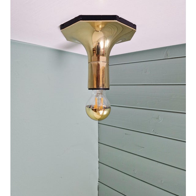 Brass Wall Light by Motoko Ishii for Staff Leuchten, 1970 For Sale - Image 6 of 13